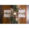 imageDII Jute Burlap Collection Kitchen Tabletop Table Runner 14x72 Double Border Barn RedMiddle Stripe Gray