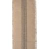 imageDII Jute Burlap Collection Kitchen Tabletop Table Runner 14x72 Double Border Barn RedMiddle Stripe Gray
