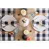 imageDII Jute Burlap Collection Kitchen Tabletop Table Runner 14x72 Double Border Barn RedMiddle Stripe Gray