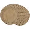 imageDII Jute Burlap Collection Kitchen Tabletop Table Runner 14x72 Double Border Barn RedRuffle Trim Natural