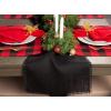 imageDII Jute Burlap Collection Kitchen Tabletop Table Runner 14x72 Double Border Barn RedSolid Black