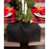 imageDII Jute Burlap Collection Kitchen Tabletop Table Runner 14x72 Double Border Barn RedSolid Black