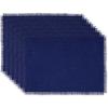 imageDII Jute Burlap Collection Kitchen Tabletop Table Runner 14x72 Double Border Barn RedSolid Blue