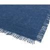 imageDII Jute Burlap Collection Kitchen Tabletop Table Runner 14x72 Double Border Barn RedSolid Blue