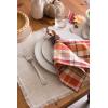 imageDII Jute Burlap Collection Kitchen Tabletop Table Runner 14x72 Double Border Barn RedSolid Ivory