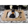 imageDII Jute Burlap Collection Kitchen Tabletop Table Runner 14x72 Double Border Barn RedSolid Natural
