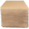 imageDII Jute Burlap Collection Kitchen Tabletop Table Runner 14x72 Double Border Barn RedSolid Natural