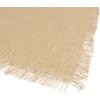 imageDII Jute Burlap Collection Kitchen Tabletop Table Runner 14x72 Double Border Barn RedSolid Natural