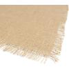 imageDII Jute Burlap Collection Kitchen Tabletop Table Runner 14x72 Double Border Barn RedSolid Natural