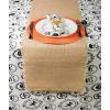imageDII Jute Burlap Collection Kitchen Tabletop Table Runner 14x72 Double Border Barn RedSolid Natural
