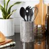 imageDII Kitchen Accessories Collection Ceramic Canister Set 45 Cup3 Cup125 Cup White MarbleBlack Marble