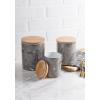 imageDII Kitchen Accessories Collection Ceramic Canister Set 45 Cup3 Cup125 Cup White MarbleBlack Marble