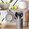 imageDII Kitchen Accessories Collection Ceramic Canister Set 45 Cup3 Cup125 Cup White MarbleBlack Marble