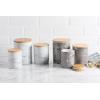 imageDII Kitchen Accessories Collection Ceramic Canister Set 45 Cup3 Cup125 Cup White MarbleBlack Marble