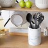 imageDII Kitchen Accessories Collection Ceramic Canister Set 45 Cup3 Cup125 Cup White MarbleWhite Marble