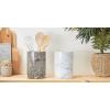 imageDII Kitchen Accessories Collection Ceramic Canister Set 45 Cup3 Cup125 Cup White MarbleWhite Marble