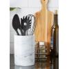 imageDII Kitchen Accessories Collection Ceramic Canister Set 45 Cup3 Cup125 Cup White MarbleWhite Marble