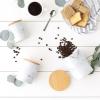 imageDII Kitchen Accessories Collection Ceramic Canister Set 45 Cup3 Cup125 Cup White MarbleWhite Marble
