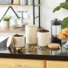 imageDII Kitchen Accessories Collection Textured Matte Ceramic Canister Set Mushroom Vine 3 PieceAntique White