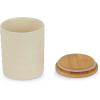 imageDII Kitchen Accessories Collection Textured Matte Ceramic Canister Set Mushroom Vine 3 PieceAntique White