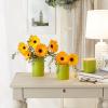 imageDII Kitchen Accessories Collection Textured Matte Ceramic Canister Set Mushroom Vine 3 PieceAvocado