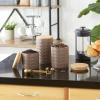imageDII Kitchen Accessories Collection Textured Matte Ceramic Canister Set Mushroom Vine 3 PieceMushroom