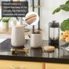imageDII Kitchen Accessories Collection Textured Matte Ceramic Canister Set Mushroom Vine 3 PieceSage