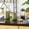 imageDII Kitchen Accessories Collection Textured Matte Ceramic Canister Set Mushroom Vine 3 PieceSage