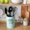 imageDII Kitchen Accessories Retro Collection Ceramics Utensil Holder AvocadoAqua