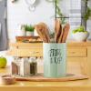 imageDII Kitchen Accessories Retro Collection Ceramics Utensil Holder AvocadoJadeite