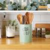imageDII Kitchen Accessories Retro Collection Ceramics Utensil Holder AvocadoJadeite