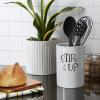 imageDII Kitchen Accessories Retro Collection Ceramics Utensil Holder AvocadoWhite