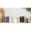 imageDII Kitchen Ceramics Collection Canister Set Floral Tile 3 PieceMixed Print  WhiteBlack
