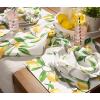imageDII Lemon Bliss Outdoor Tabletop Collection Stain Resistant ampamp Waterproof Table Runner Table Runner 14x7220 x 20 Set of 6
