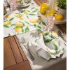imageDII Lemon Bliss Outdoor Tabletop Collection Stain Resistant ampamp Waterproof Table Runner Table Runner 14x7220 x 20 Set of 6