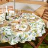 imageDII Lemon Bliss Outdoor Tabletop Collection Stain Resistant ampamp Waterproof Table Runner Table Runner 14x7260 Round w Zipper