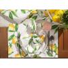 imageDII Lemon Bliss Outdoor Tabletop Collection Stain Resistant ampamp Waterproof Table Runner Table Runner 14x72Reversible Placemat Set  13x19