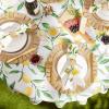 imageDII Lemon Bliss Outdoor Tabletop Collection Stain Resistant ampamp Waterproof Table Runner Table Runner 14x72Tablecloth  60 Round