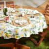 imageDII Lemon Bliss Outdoor Tabletop Collection Stain Resistant ampamp Waterproof Table Runner Table Runner 14x72Tablecloth  60 Round