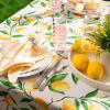 imageDII Lemon Bliss Outdoor Tabletop Collection Stain Resistant ampamp Waterproof Table Runner Table Runner 14x72Tablecloth  60x120
