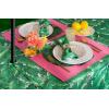 imageDII Outdoor Tabletop Collection Stain Resistant ampamp Waterproof14x72 Banana Leaf52 Round w Zipper