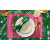 imageDII Outdoor Tabletop Collection Stain Resistant ampamp Waterproof14x72 Banana Leaf60 Round w Zipper