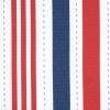 imageDII Patriotic Stripes Tabletop Collection Stain Resistant ampamp Waterproof Table Runner 14x72 Red White ampamp Blue120 x 60 Rectangular