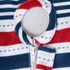 imageDII Patriotic Stripes Zippered Tabletop Collection Stain Resistant ampamp Waterproof Tablecloth 60quot Round Red White ampamp Blue52 Round