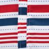 imageDII Patriotic Stripes Zippered Tabletop Collection Stain Resistant ampamp Waterproof Tablecloth 60quot Round Red White ampamp Blue52 Round