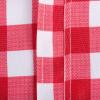 imageDII Red Check Outdoor Zippered Tabletop Collection Stain Resistant ampamp Waterproof 60quot Round Tablecloth Check120 x 60 Rectangular
