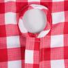 imageDII Red Check Outdoor Zippered Tabletop Collection Stain Resistant ampamp Waterproof 60quot Round Tablecloth Check84 x 60 Rectangular