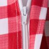 imageDII Red Check Outdoor Zippered Tabletop Collection Stain Resistant ampamp Waterproof 60quot Round Tablecloth Check84 x 60 Rectangular