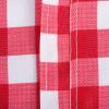 imageDII Red Check Outdoor Zippered Tabletop Collection Stain Resistant ampamp Waterproof 60quot Round Tablecloth Check84 x 60 Rectangular