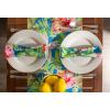 imageDII Summer Floral Outdoor Tabletop Collection Stain Resistant ampamp Waterproof 60quot Round wZipper Floral14 x 72